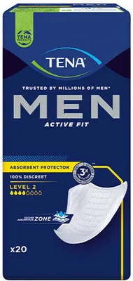 Image de Tena Men Active Fit Level 2 - 1 paquet de 20 protections
