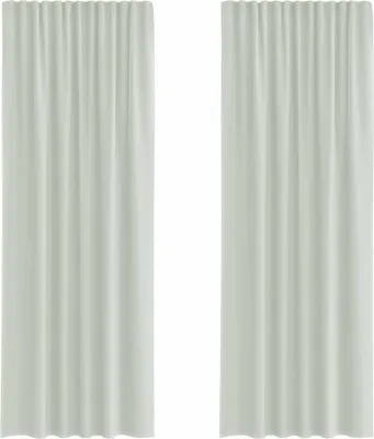 Obrázok produktu pre Voálové závesy s pútkami, 2 ks, svetlosivé, 140x260 cm