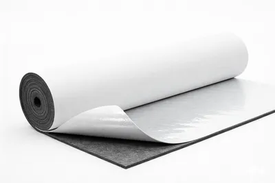 Produktbild von Filzmatte selbstklebend 7 mm,75x75 cm – extra dichter Polyester Filz, zuschneidbar, für Schallschutz, Maschinenunterlage & Kofferraum Auskleidung,grau