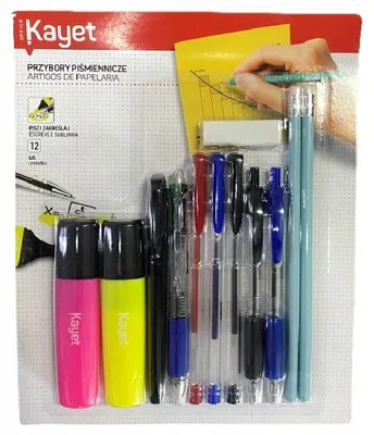 Produktbild von Kayet Schreibset 12-teilig für Schule & Büro