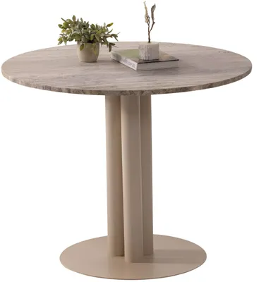 Produktbild von Eleganter Esstisch Designer Marmorplatte Rundtische Möbel