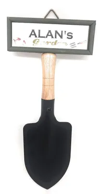 Personalisiertes Garten-Hängeschild, 22x11 cm, Willkommen