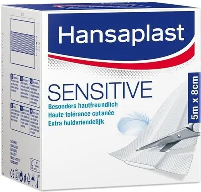 Produktbild von HANSAPLAST Sensitive Pflaster 8 cmx5 m Rolle