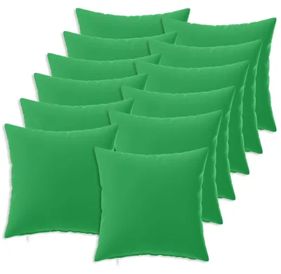Obrázek produktu pro vidaXL, povlak na polštář, 12 kusů, HEERLEN, zelený, 50 x 50 cm, polyester