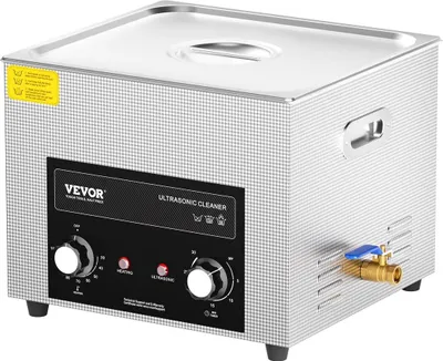 Zdjęcie produktu dla Myjka ultradźwiękowa 15 l z grzałką, timerem i koszem, cyfrowa maszyna soniczna