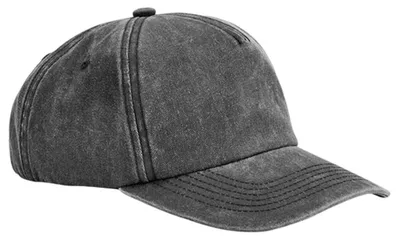 Immagine prodotto di Beechfield - Cappellino da baseball "Relaxed" a 5 pannelli FK1857 (taglia unica) (Schwary)