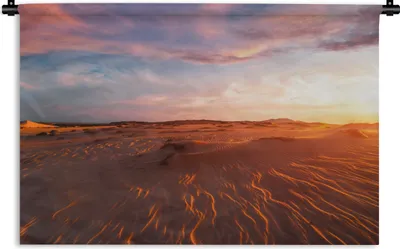 Produktbild von MuchoWow® Wandteppich Wandbehang Sand - Landschaft - Himmel - Wüste 90x60 cm Tapisserie Dekoration Wandtuch - Wandskulpturen - Bildteppich