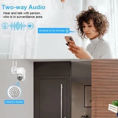 Immagine prodotto di Sistema di telecamere di sicurezza - 4 telecamere da 3MP - Per uso esterno - PoE - Rilevamento AI - Visione notturna