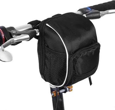 Produktbild von Lenkertasche für Fahrrad - Wasserdicht - 17 x 14 x 8 cm - Mit Reflektoren