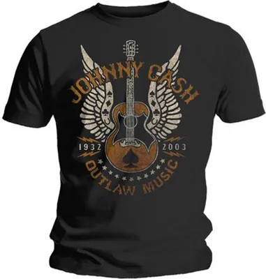 Produktbild von Johnny Cash Outlaw Black XL T-Shirt