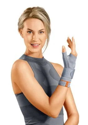 Produktbild von Handgelenkbandage MANUDYN POLLEX platinum>>>>Gr. M rechts