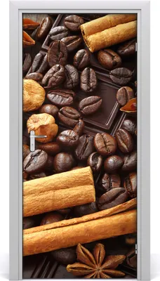 Produktbild von Tulup Türaufkleber 95x205 cm Dekorative Aufkleber Selbstklebend Wasserdichte Tapete Abnehmbar Schlafzimmer Wohnzimmer Wohnkultur - Schwarze Schokolade