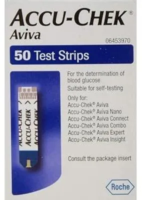 Zdjęcie produktu dla Paski testowe accu chek aviva do glukometru zestaw 50 sztuk