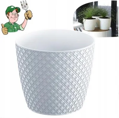 Produktbild von Orient Blumentopf weiß Prosperplast 22 cm x 22 x 19,3 cm