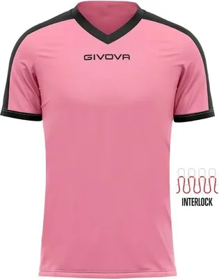 Produktbild von Sport-T-Shirt Givova Revolution Pink-Schwarz Pink - XL