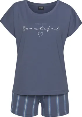 Produktbild von Vivance Dreams Shorty 2 -teilig blau-gestreift Größe 36/38