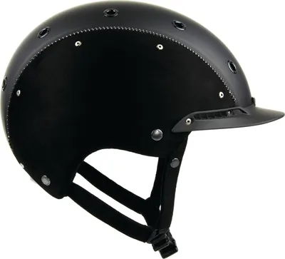 Produktbild von Casco Reithelm Champ-3 Nubuk schwarz, Helmgröße:L 58-62cm