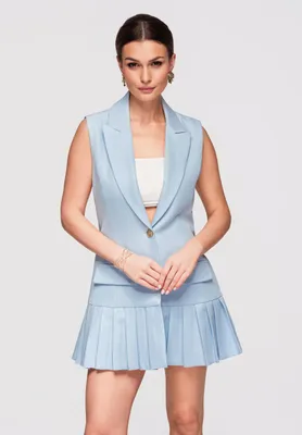 Produktbild von LARICA Mini Kleid V-Ausschnitt Etuikleid für Damen LA-OM-DLR303 blue M
