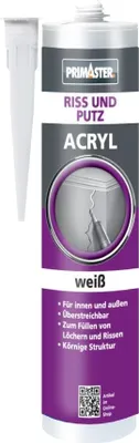 Produktbild von Primaster Riss und Putz-Acryl weiß 310 ml