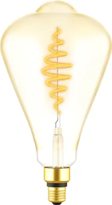 Produktbild von LED Spiral Filament ST164 Edison 7W = 40W E27 Gold 470lm extra warmweiß 1800K DIMMBAR