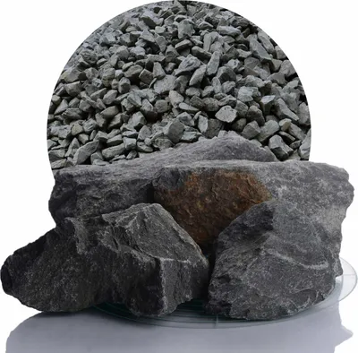 Produktbild von Schicker Mineral-Grauwacke Gabionensteine anthrazit 25 kg-60-150mm