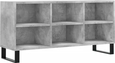 Productafbeelding van vidaXL TV-kast, betonkleur, 103,5 x 30 x 50 cm, houtvezelplaat