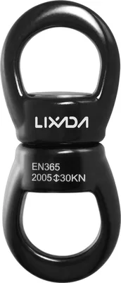 Produktbild von Lixada Felskletterwirbel, 30KN, 8-stelliger Universalwirbel, Schaukelspinner, Karabinerwirbel, Kletterseilwirbel, Bergsteigerzubehör