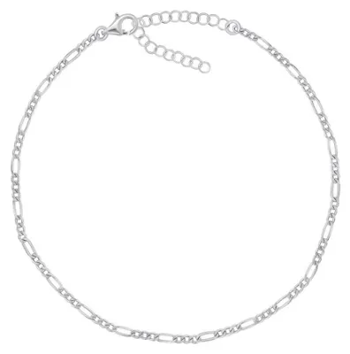Produktbild von Silberne Fußkette Figaro ANK104W