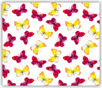 Produktbild von Tulup Glas Herdabdeckplatte Glaskeramikkochfeld-Abdeckung Spritzschutz Glasabdeckplatte Kochplattenabdeckung und Schneidebrett - Einteilig - 60x52 cm Schmetterling Blume