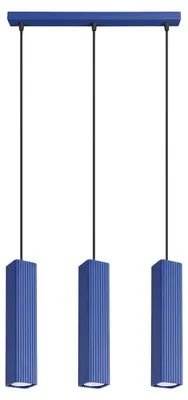 Produktbild von Pendelleuchte RAYO 3L ultramarin 3xGU10 10W Aluminium 98x6x45cm Sollux Lighting