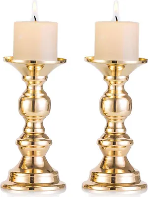 Produktbild von Stück silberne Stumpenkerzenhalter, Hochzeitsmittelstücke, Metallkerzenhalter für 50-mm-Kerzen, Ständerdekoration, ideal für Hochzeiten, besondere Anlässe, Partys, Wohnzimmer