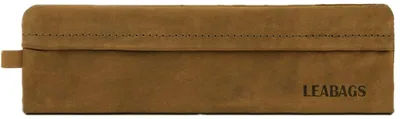 Produktbild von LEABAGS Leder Federmäppchen I Kleines Echtleder Federmappe I Federtasche für Ber