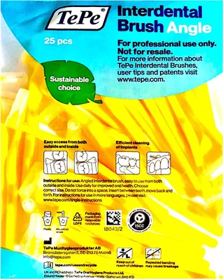 Produktbild von Tepe Angle Interdental Brushes 0,7 Yellow 25Pcs