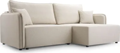 Produktbild von Selsey Kassian - Ecksofa mit Schlaffunktion und Bettkasten, hellbeige, rechts