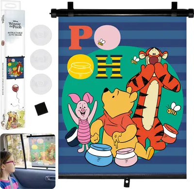 Produktbild von DISNEY Winnie Puuh Sun Sonnenschutzrollo fürs Autofenster 36 × 45 cm