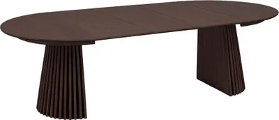 Zdjęcie produktu dla Osaka stół do jadalni W zestawie trzy płyty do rozbudowy, ø120x120-160-200-240 cm smoked.