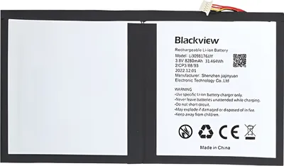 Obrázek produktu pro Clappio, Li3098176JJY Náhradní baterie pro Blackview Tab 15 Kapacita 8280mAh, bílá