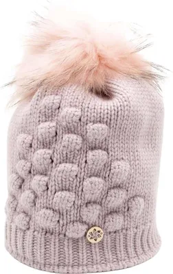 Productafbeelding van Granadilla Dubost Beanie - Roze - Bontpompon