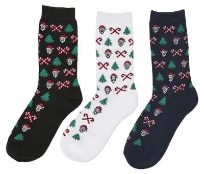 Obrázek produktu pro Urban Classics – ponožky pro muže/ženy, uni, vánoční motiv (balení po 3 kusech) TN238 (43 EU – 47 EU) (černá/námořnická modrá/bílá)