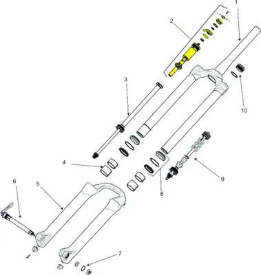 Produktbild von Manitou Druckstufe für Mattoc Expert 27,5/29 Zoll Matt - präzise Fahrwerksabs...