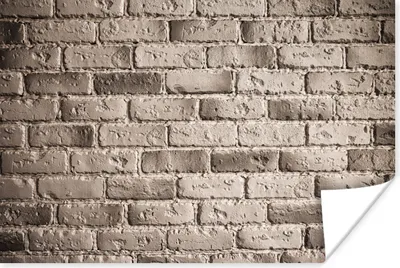 Produktbild von MuchoWow® Poster Ziegel - Grau - Wände 180x120 cm - Fotoplakat