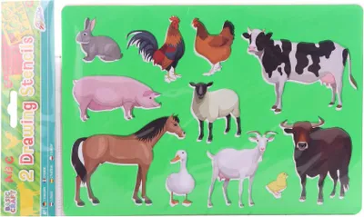 Immagine prodotto di Modelli per disegnare animali + numeri e lettere