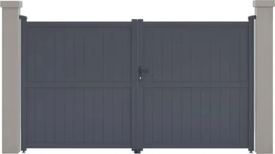 Produktbild von Gartentor aus Aluminium "Maurice" - 299,5 x 155,9 cm - Grau