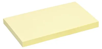 Obrázek produktu pro Quantore – Poznámkový blok, formát 76x127 mm, žlutý, 100 listů | 120 kusů