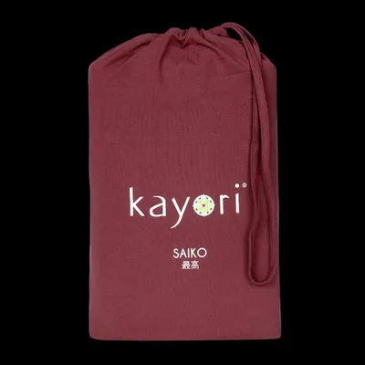 Produktbild von Kayori Jersey Spannlaken Saiko Farbe Rot Größe 180x220 cm