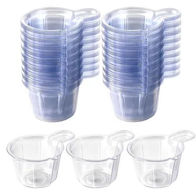 150 transparente Kunststoff-Messbecher 40 ml, Einweg