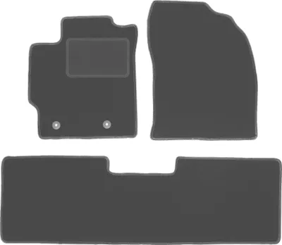 Zdjęcie produktu dla Dywaniki samochodowe grafit do Toyota Corolla E16 (2013-2019) sedan, hatchback welurowe, grafitowe