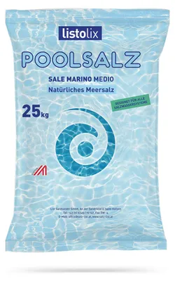Zdjęcie produktu dla Sól do basenów systemów solankowych 25 kg worek - Jakość śródziemnomorska