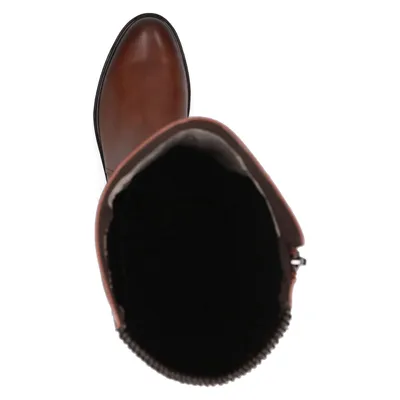 Produktbild von Caprice Damen Stiefel Leder Stretch Langschaft flach Airmotion 9-25513-29, Größe:37.5 EU, Farbe:Braun