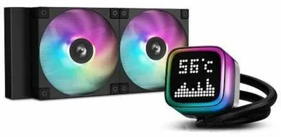 Produktbild von DeepCool R-LP240-BKMSNC-G-1, All-in-One-Flüssigkeitskühler, 12 cm, Schwarz